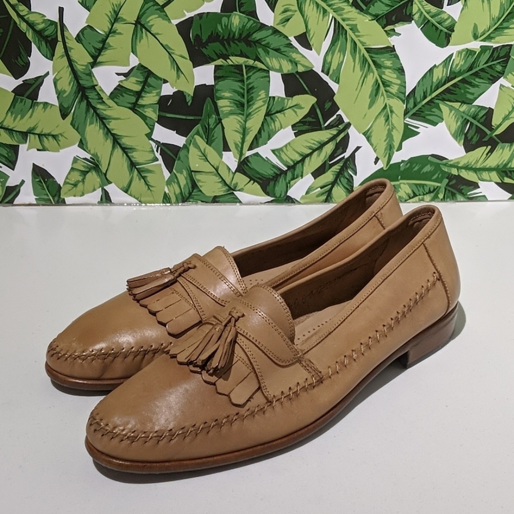 Real Leather Giorgio Brutini Loafers Light Brown